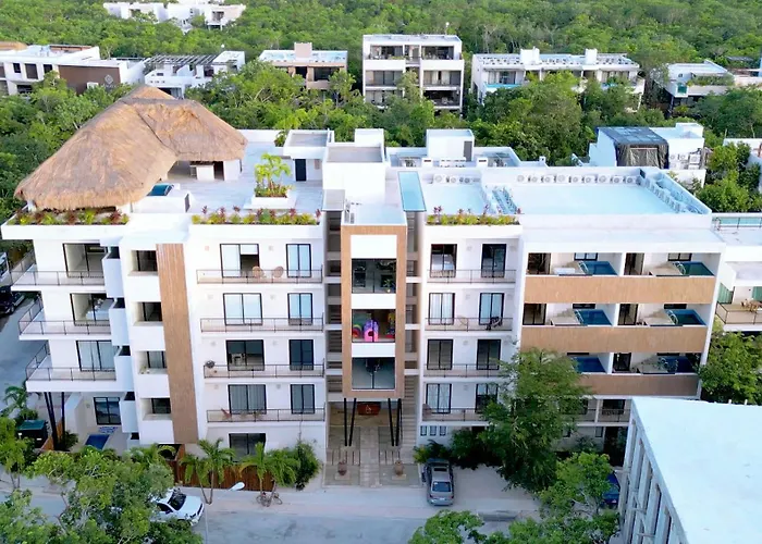 Aldea Zama Loft With Pool 10min Away From The Apartment
